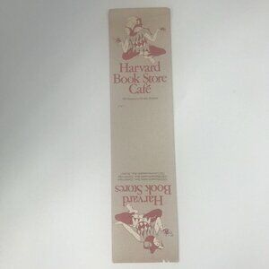 Vintage Harvard 1981 Bookmark Bookstore Café‎ Wine Glass Jester College￼￼